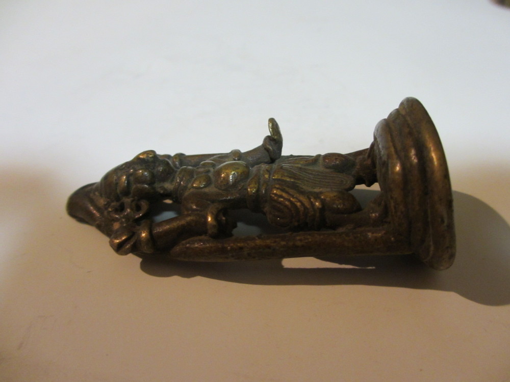 セール2024インド ヒンドゥー教のヴィシュヌ神の仏像 青銅 18世紀 ブロンズ 仏像