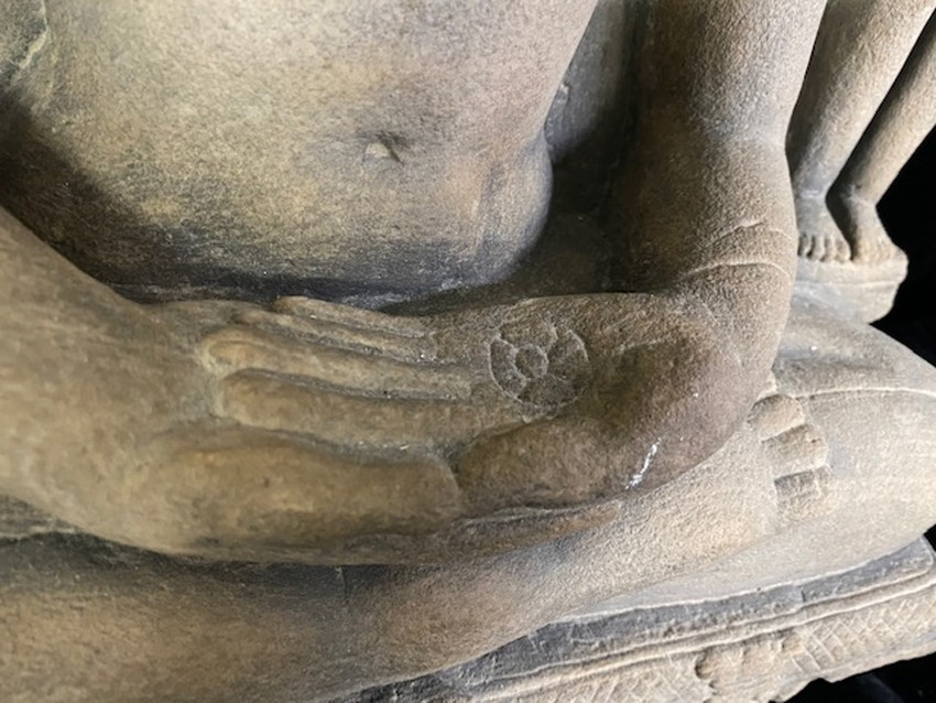 お得NEW7～8世紀　ポストグプタ様式　とても珍しいブッダナガの彫刻です 仏像