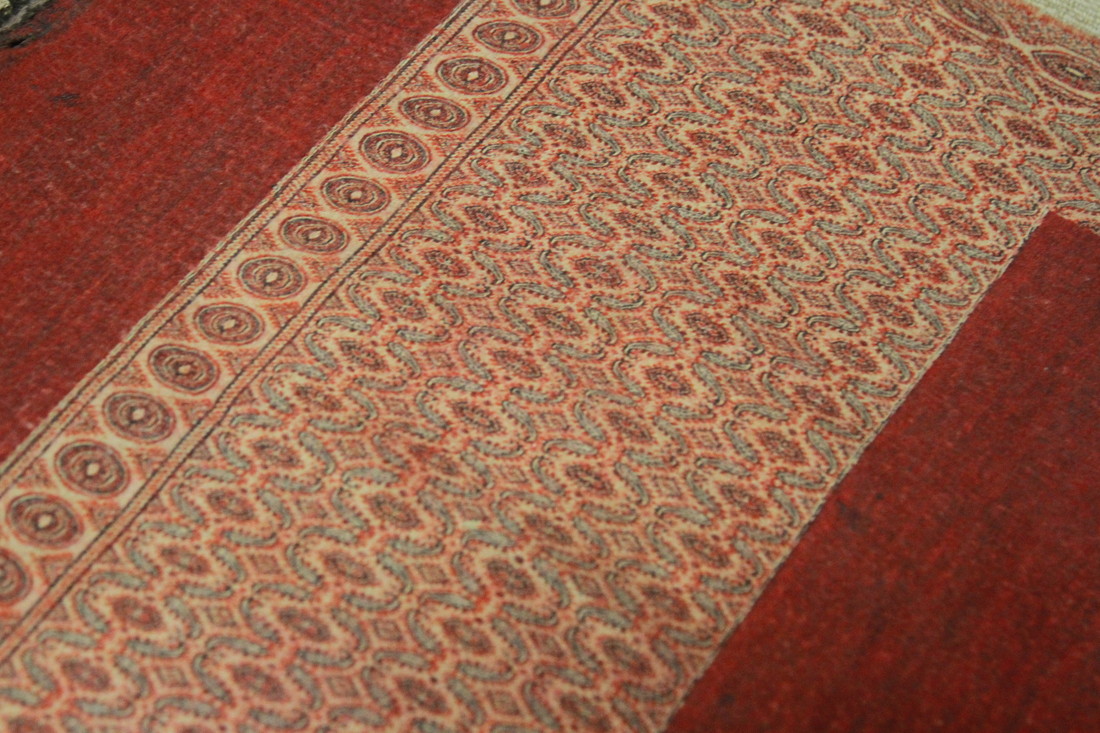 【格安正規店】インド　ウールスカーフ　織物 カシミア地方 1870年代 ストール　アンティーク その他