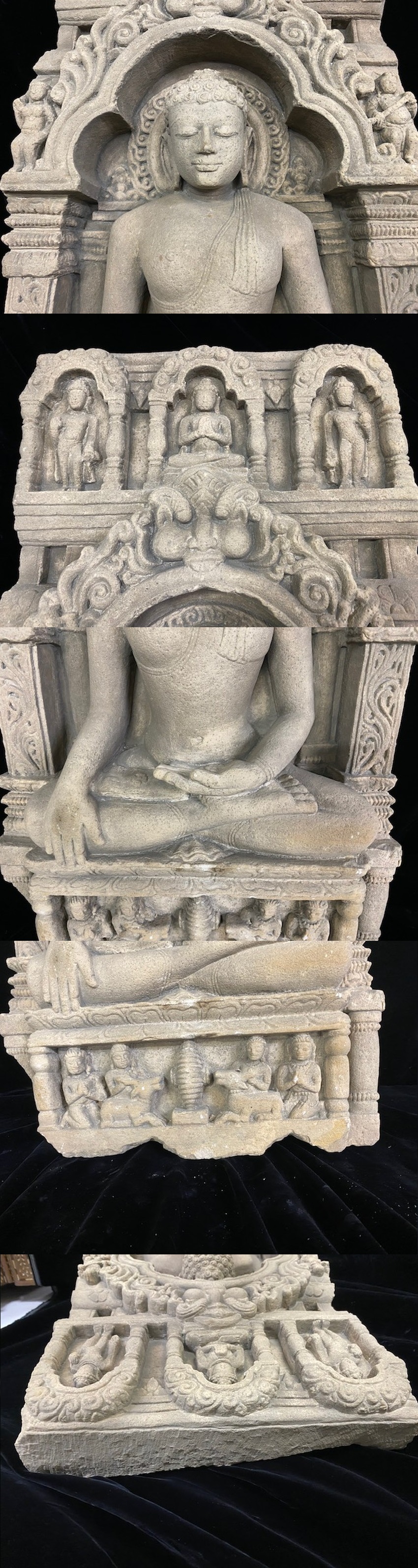 新作入荷低価 ヤフオク! - 7～8世紀 ポストグプタ様式 仏様の座像