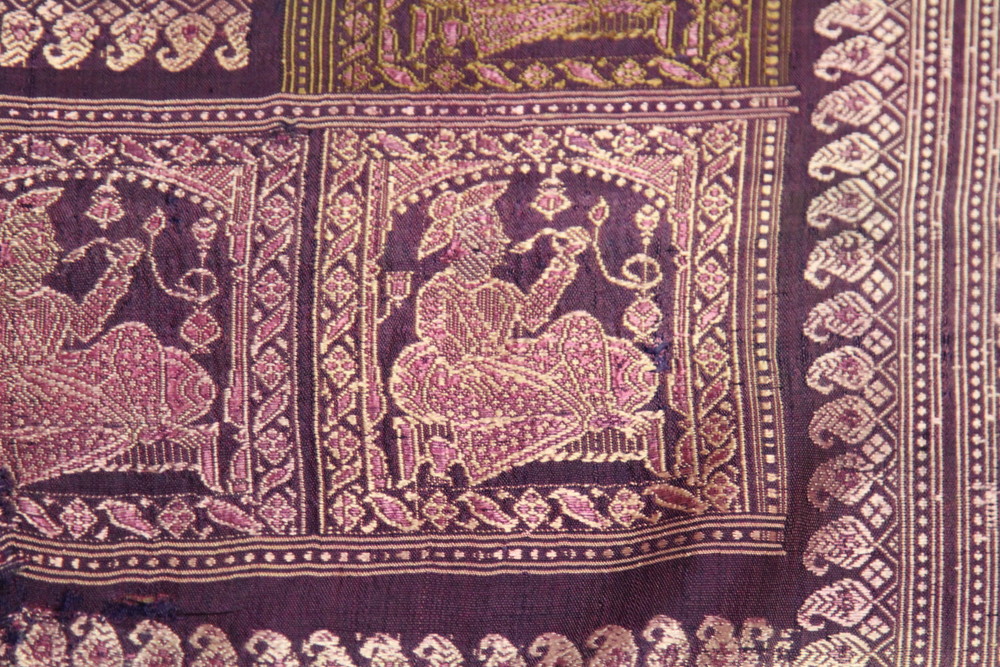 【割引あり】インド バルチャル織 マハラジャの水パイプ模様 19世紀中頃 その他