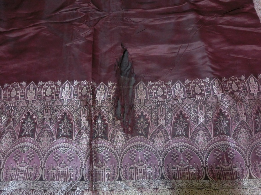 値上げ幅インド　柄織絹サリー　パレス模様　1920年代 その他