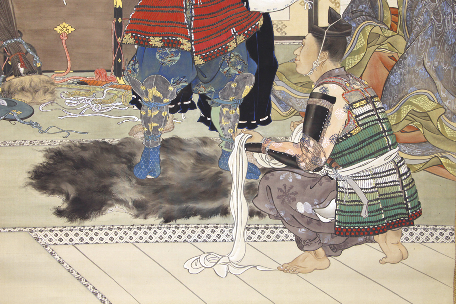 小堀鞆音、武士、希少画集画、新品高級額装付 49aa83bc-537b-4c7c-906b-