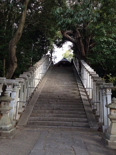 斑鳩神社 石段